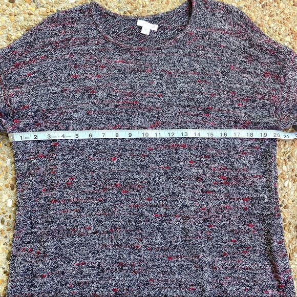 J Jill PureJill Asymmetrical Hem Knit Long Sleeve Sweater Size M - Picture 3 of 9